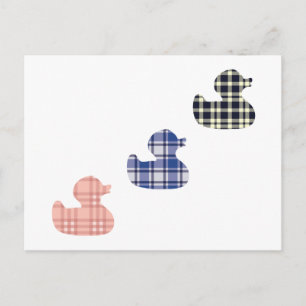 Cartão Postal Patos de xadrez
