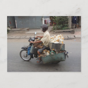 Cartão Postal Patos na moto-Vietname