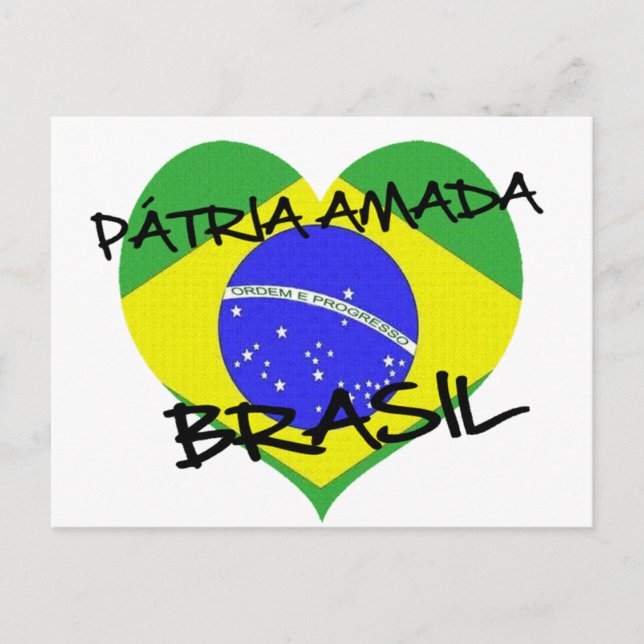 Cartão Postal Pátria Amada Brasil (Frente)