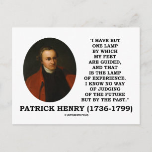 Cartão Postal Patrick Henry Lâmpada De Experiência A Avaliar O F