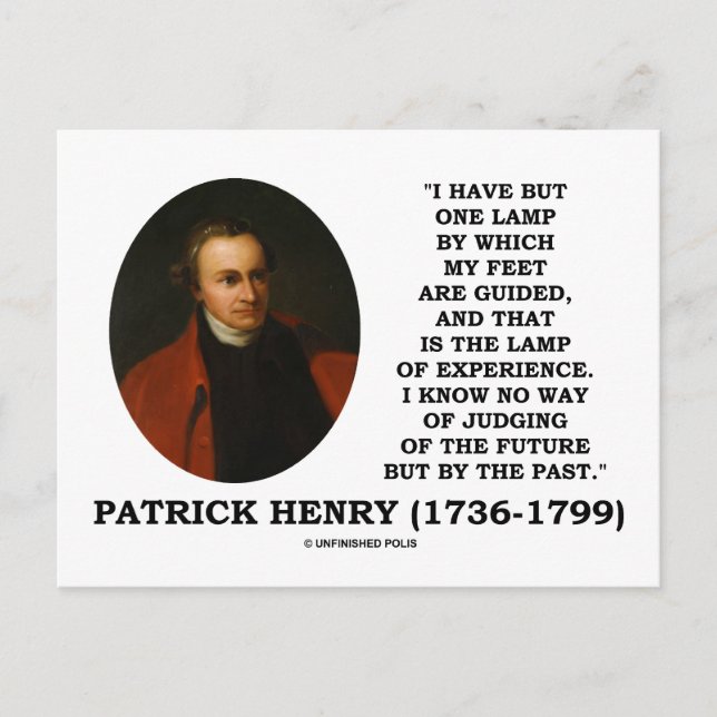 Cartão Postal Patrick Henry Lâmpada De Experiência A Avaliar O F (Frente)