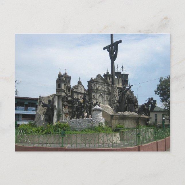 Cartão Postal Patrimônio do monumento Cebu (Frente)