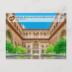 Cartão Postal Património Mundial da UNESCO - Alcázar de Sevilha