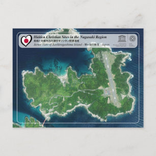 Cartão Postal Patrimônio Mundial da UNESCO - Aldeias na Ilha Kas