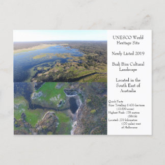 Cartão Postal Patrimônio mundial da UNESCO Budj Bim