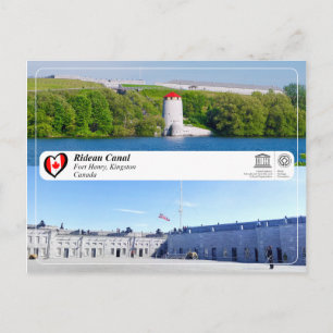 Cartão Postal Património Mundial da UNESCO - Canal Rideau - Fort