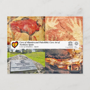 Cartão Postal Patrimônio Mundial da UNESCO - Caverna de Altamira