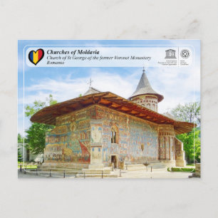 Cartão Postal Património Mundial da UNESCO - Igrejas da Moldávia