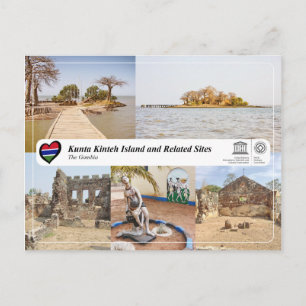 Cartão Postal Património Mundial da UNESCO - Ilha de Kunta Kinte