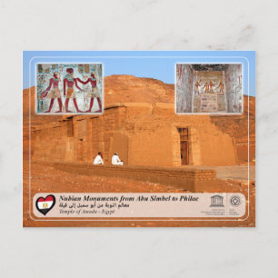 Cartão Postal Patrimônio Mundial da UNESCO - Monumentos Núbios -