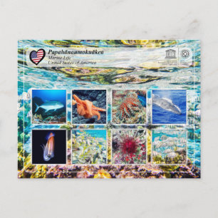 Cartão Postal Patrimônio Mundial da UNESCO - Papahānaumokuākea -