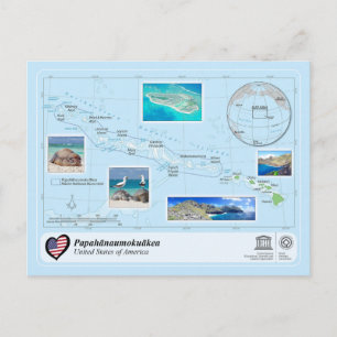 Cartão Postal Património Mundial da UNESCO - Papahānaumokuākea