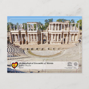 Cartão Postal Património Mundial da UNESCO - Teatro Romano de Mé