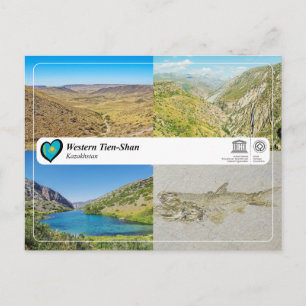 Cartão Postal Patrimônio Mundial da UNESCO - Tien-Shan Ocidenta