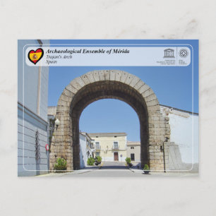 Cartão Postal Património Mundial UNESCO - Arco de Trajano de Mér