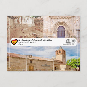 Cartão Postal Património Mundial UNESCO - Basílica de Santa Eulá