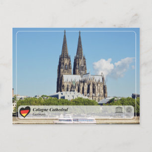 Cartão Postal Património Mundial UNESCO - Catedral de Colónia