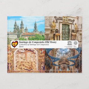 Cartão Postal Património Mundial UNESCO - Catedral de Santiago d