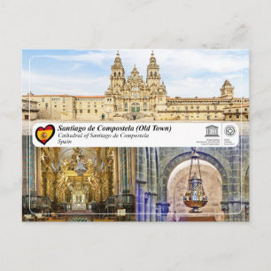 Cartão Postal Património Mundial UNESCO - Catedral de Santiago d