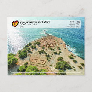 Cartão Postal Património Mundial UNESCO - Ibiza/Eivissa - Ruínas