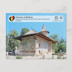 Cartão Postal Património Mundial UNESCO - Igrejas da Moldávia -