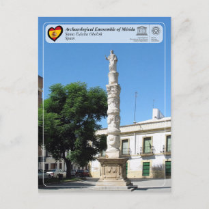 Cartão Postal Património Mundial UNESCO - Mérida - Obelisco de S
