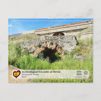 Cartão Postal Património Mundial UNESCO - Mérida - Ponte da Alca