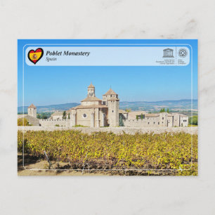 Cartão Postal Património Mundial UNESCO - Mosteiro de Poblet