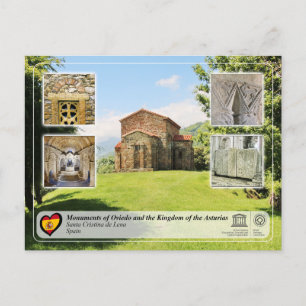Cartão Postal Património Mundial UNESCO - Santa Cristina de Lena