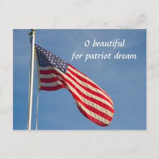 Cartão Postal Patriot Dream Personalize