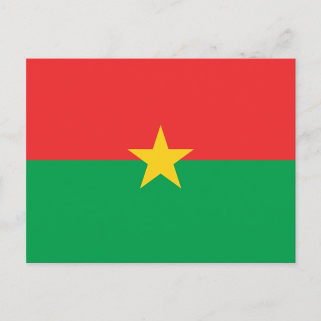 Cartão postal Patriótico Burkina Faso (Frente)