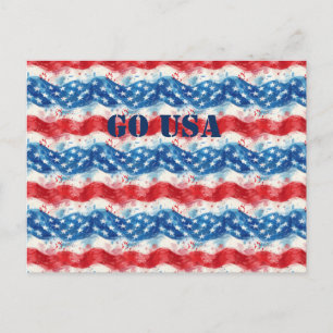Cartão postal patriótico militar americano USA ban