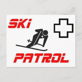 Cartão Postal Patrulha de Esqui - "Skier"