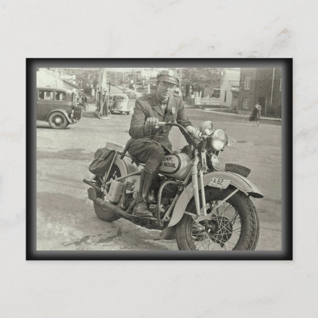 Cartão Postal Patrulha Rodoviária do Tennessee em 1938 (Frente)