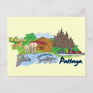 Cartão Postal Pattaya Thailand Viagem
