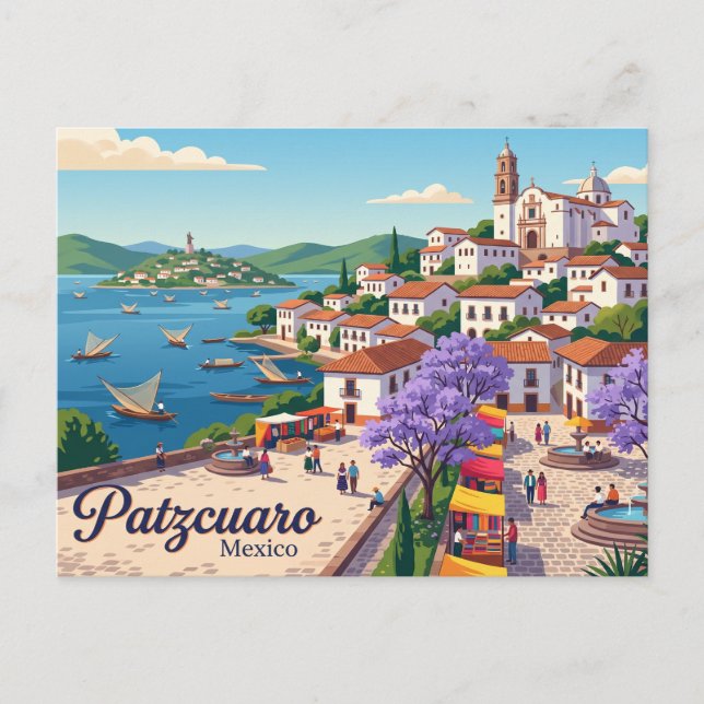 Cartão Postal Pátzcuaro México (Frente)