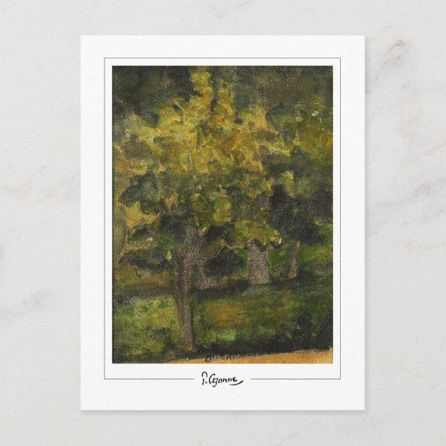 Cartão Postal Paul Cézanne #724 - Arte fina (Frente)