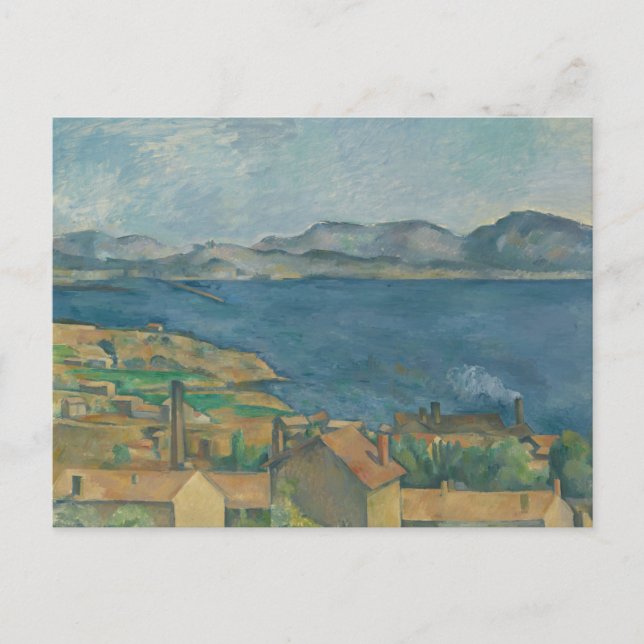 Cartão Postal Paul Cezanne - A Baía de Marselha (Frente)