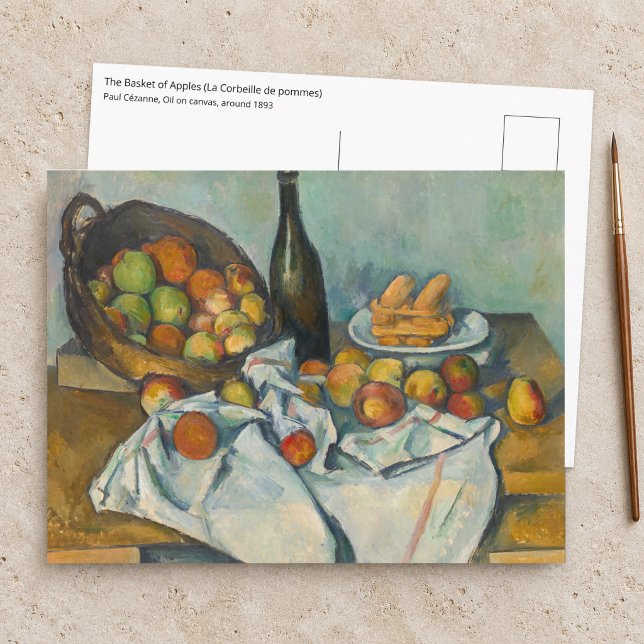 Cartão Postal Paul Cezanne - A Cesta de Maçãs (Criador carregado)