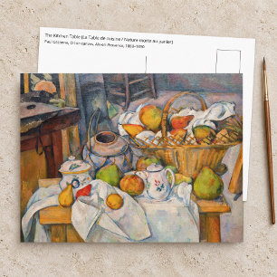 Cartão Postal Paul Cezanne - A Mesa da Cozinha