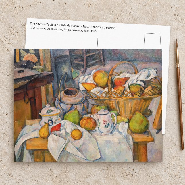 Cartão Postal Paul Cezanne - A Mesa da Cozinha (Criador carregado)