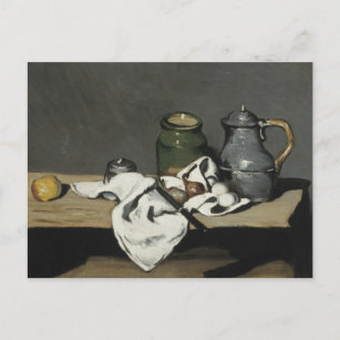 Cartão Postal Paul Cezanne - A Vida Estática com Kettle