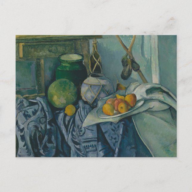 Cartão Postal Paul Cezanne - A Vida Estática com um Jar Ginger (Frente)