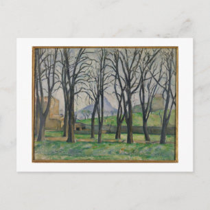 Cartão Postal Paul Cezanne Árvores de castanha em Jas de Bouff