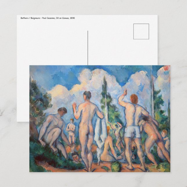 Cartão Postal Paul Cezanne - Bathers (Frente/Verso)