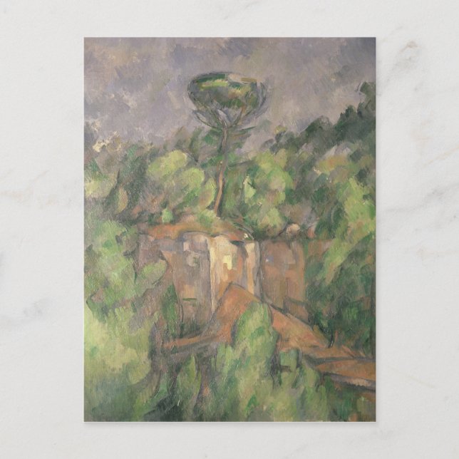 Cartão Postal Paul Cezanne | Bibemus Quarry, 1898-1900 (Frente)