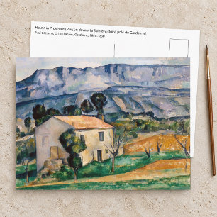 Cartão Postal Paul Cezanne - Casa na Provença