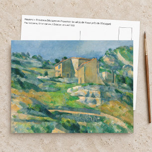 Cartão Postal Paul Cezanne - Casas na Provença, Vale de Riaux
