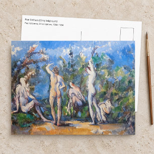Cartão Postal Paul Cezanne - Cinco Banhistas