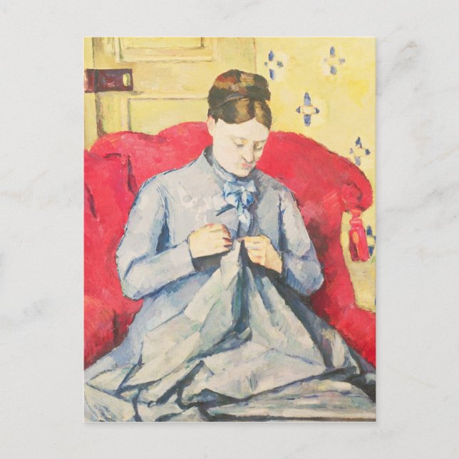 Cartão Postal Paul Cezanne | Colagem Madame Cezanne (Frente)